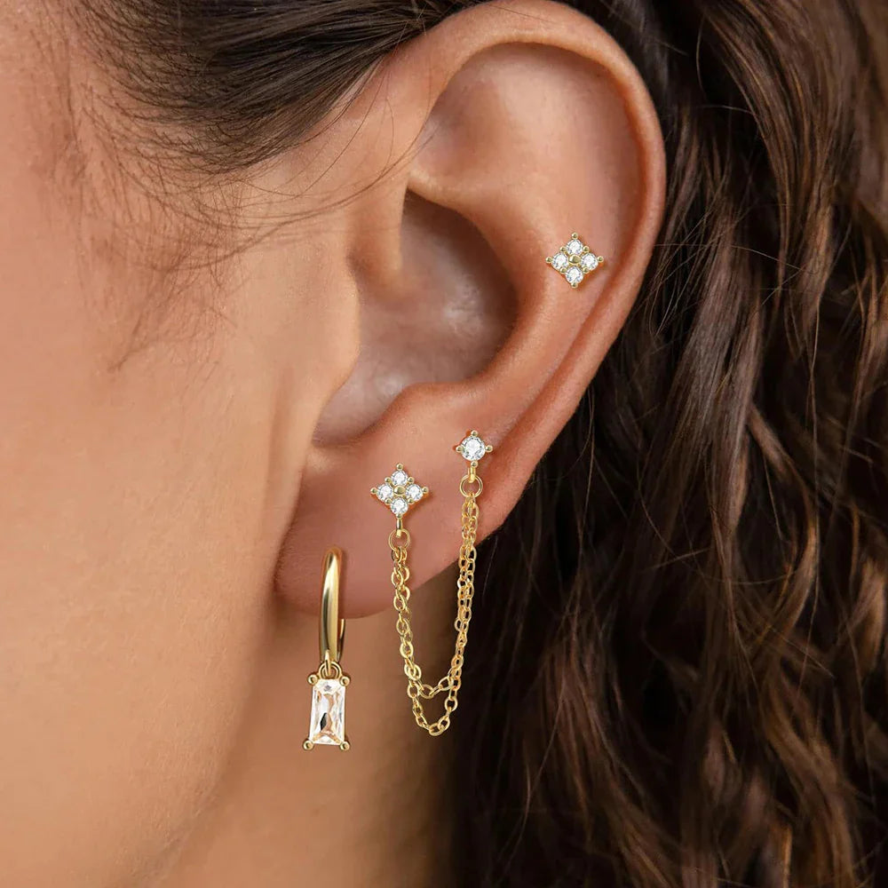 Zodiac Birthstone Earrings Set for Everyday Celestial Style-2