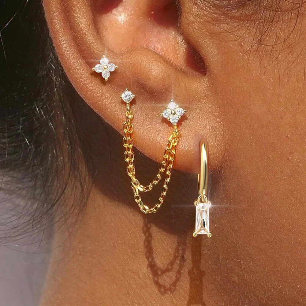 Zodiac Birthstone Earrings Set for Everyday Celestial Style-1