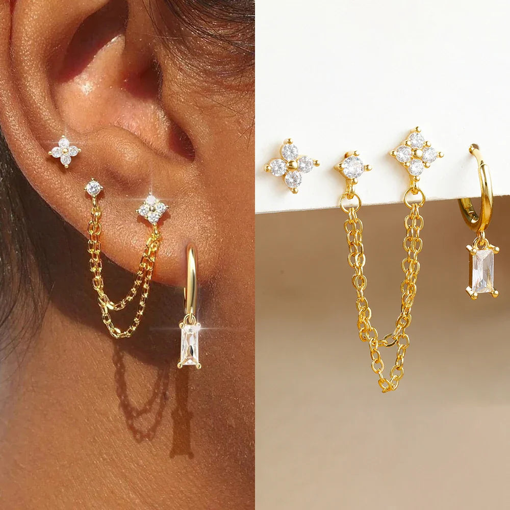 Zodiac Birthstone Earrings Set for Everyday Celestial Style-0