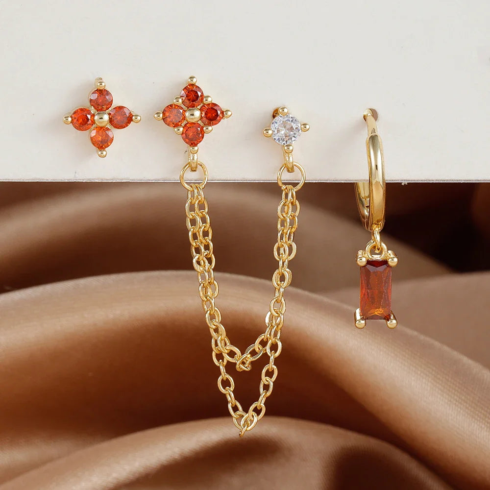 Zodiac Birthstone Earrings Set for Everyday Celestial Style-30