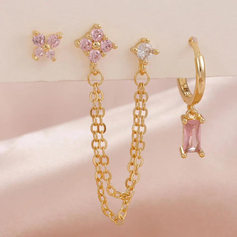 Zodiac Birthstone Earrings Set for Everyday Celestial Style-8