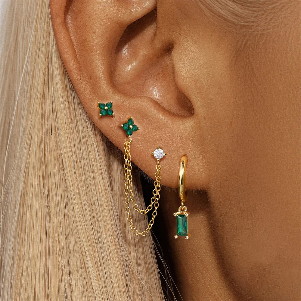 Zodiac Birthstone Earrings Set for Everyday Celestial Style-3
