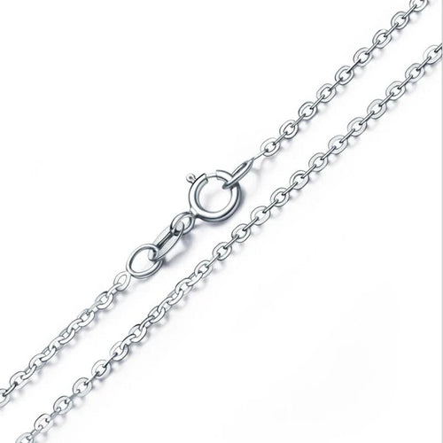 925 Sterling Silver Cherry Blossom Pendant Necklace-1