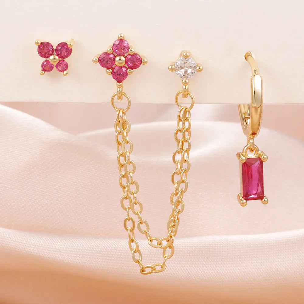 Zodiac Birthstone Earrings Set for Everyday Celestial Style-11